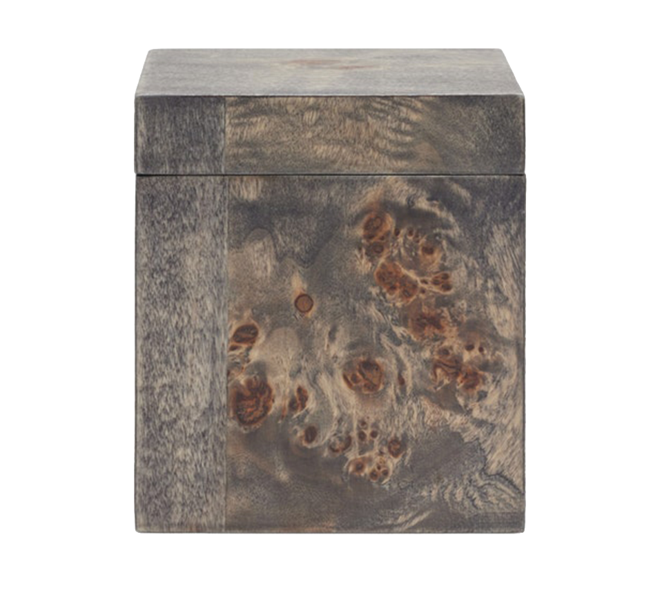 Bern Canister In Ash Grey Mappa Burl