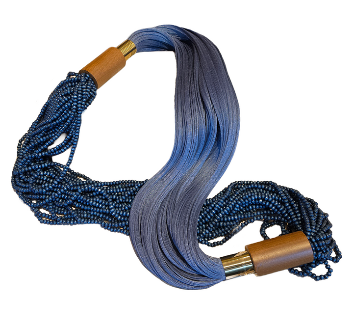 Allure Necklace in Blue 43"