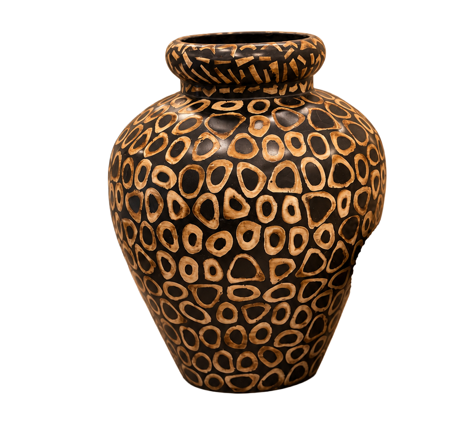 Bone Inlay Vase