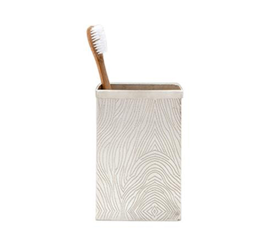 Humbolt Toothbrush Holder in Matte Silver