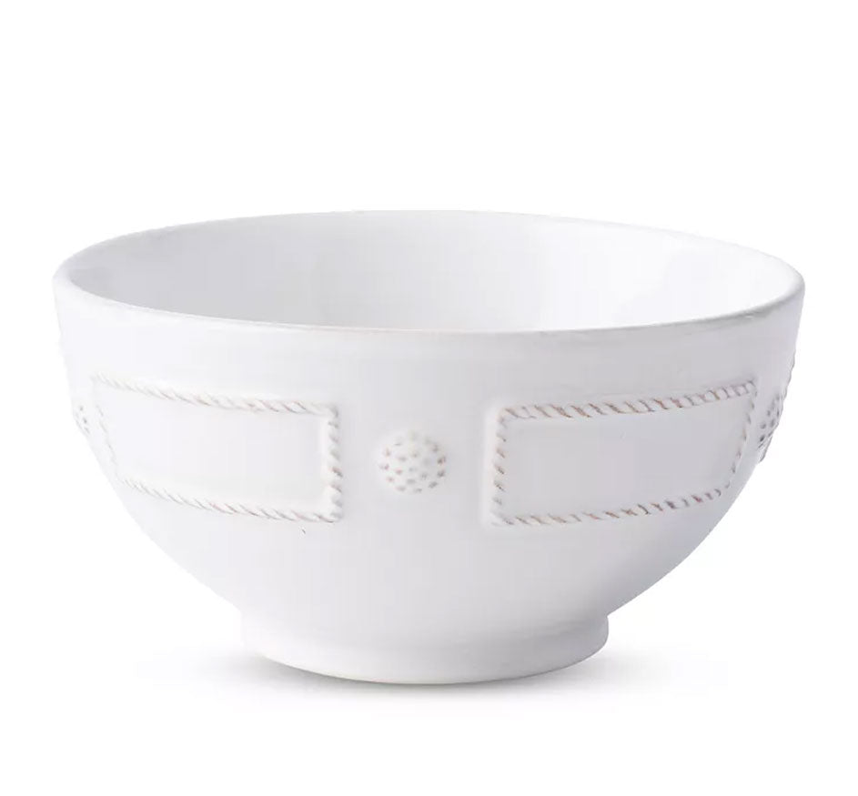 Berry & Thread French Panel Cereal/Ice Cream Bowl in Whitewash