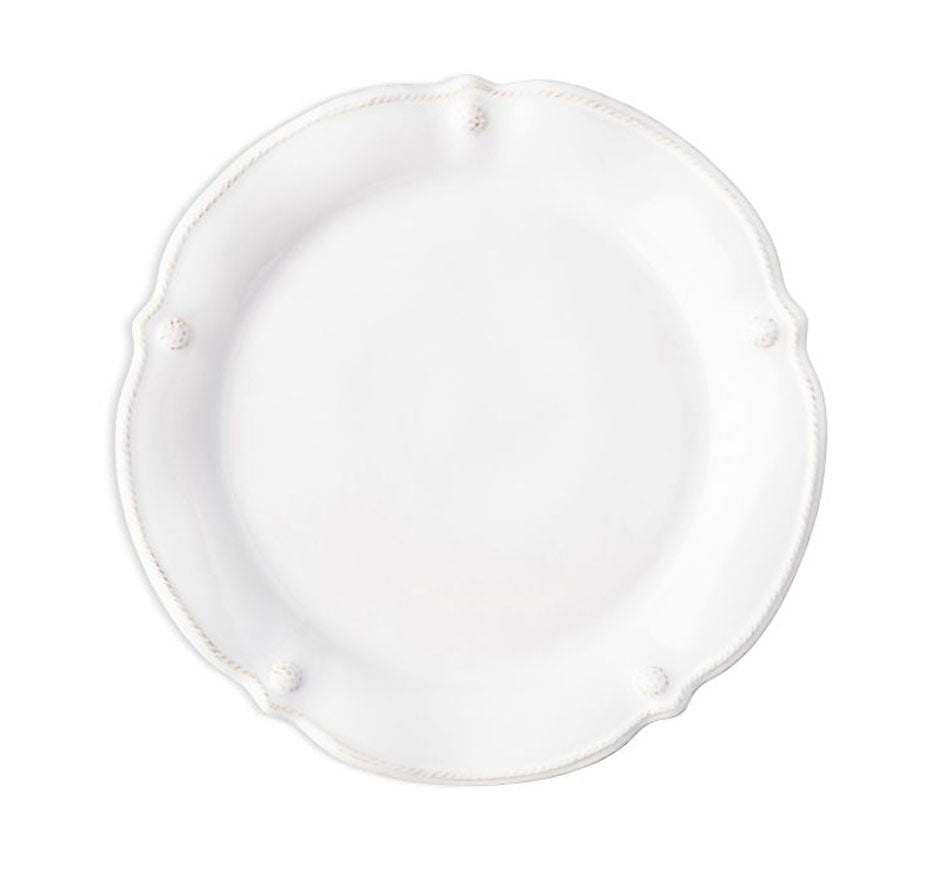 Berry & Thread Flared Dessert/Salad Plate - Whitewash