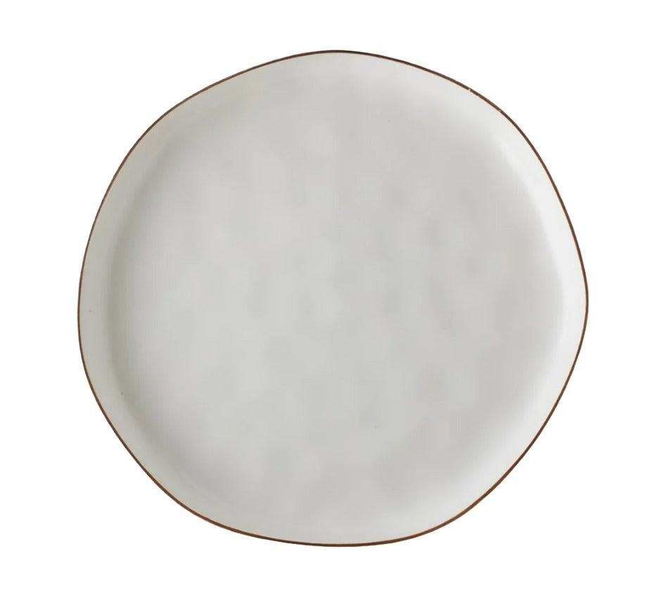 Cantaria Coupe Dinner Plate in White