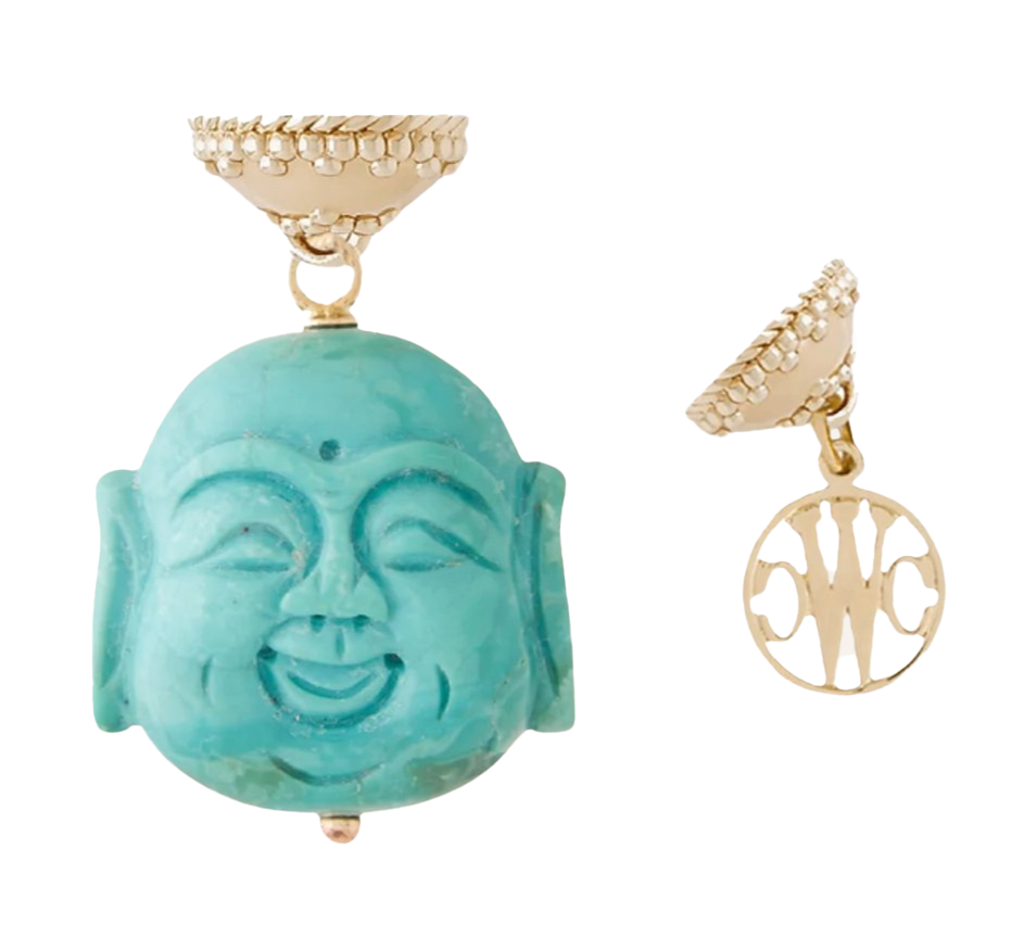 Turquoise Buddha Tag