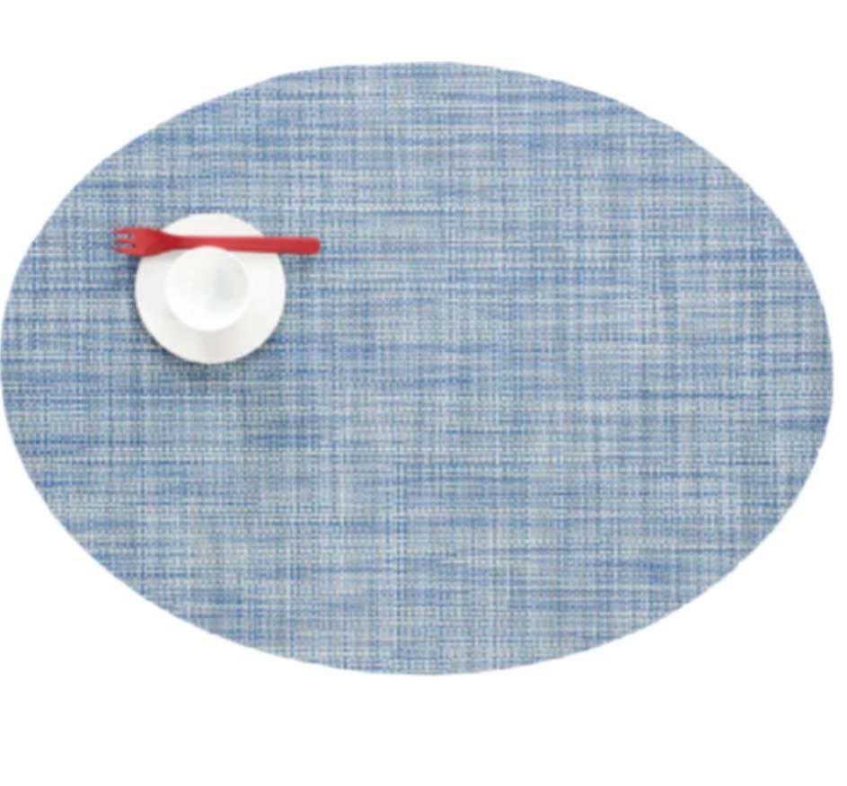 Oval Mini Basketweave Placemats (Set Of 4 Available in 4 Colors)