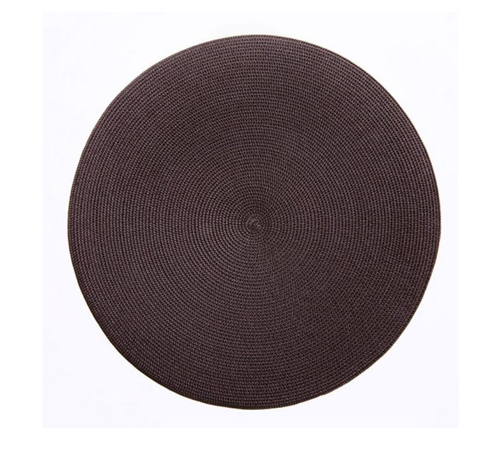 Linen Finish Round Mat Collection (Set of 4 Available in 20 Colors)