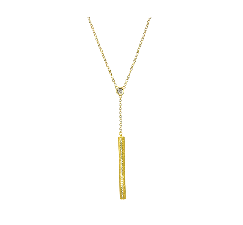 Gold Colette Hammered Lariat
