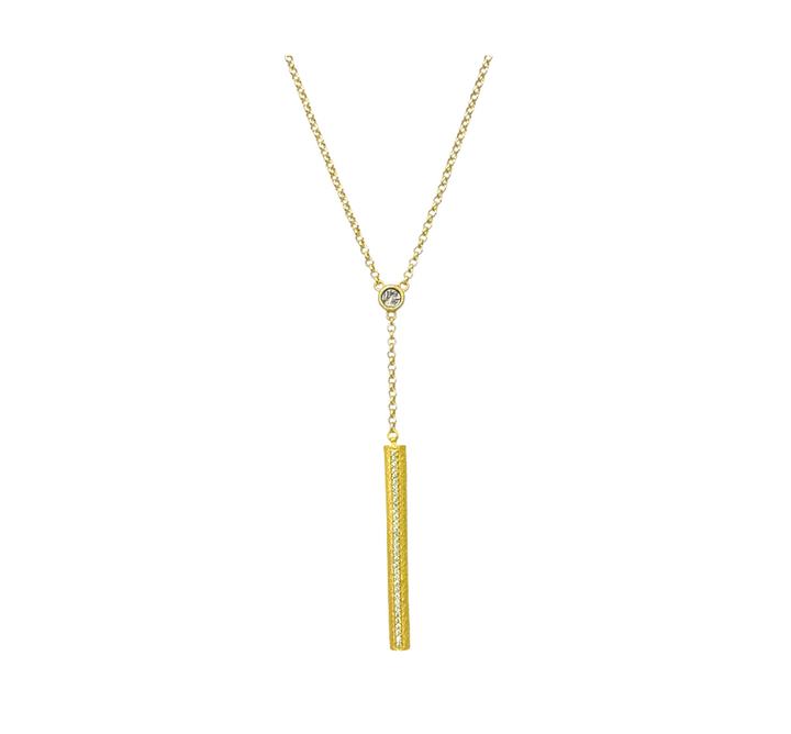 Gold Colette Hammered Lariat