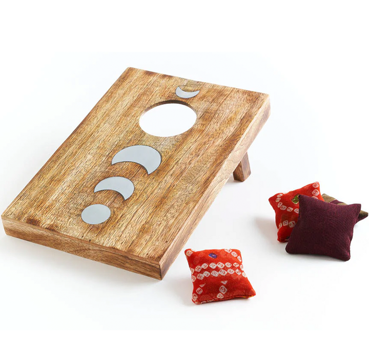 Indukala Moon Phase Cornhole Table Game