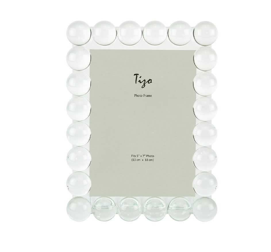 Crystal Glass Frame Single Bubble 5x7