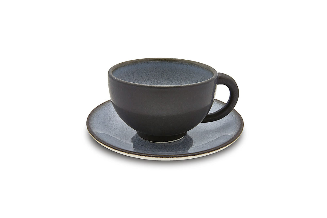 Tourron Teacup & Saucer in Ecorce