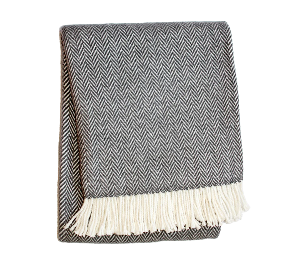 Herringbone Plush Throw
