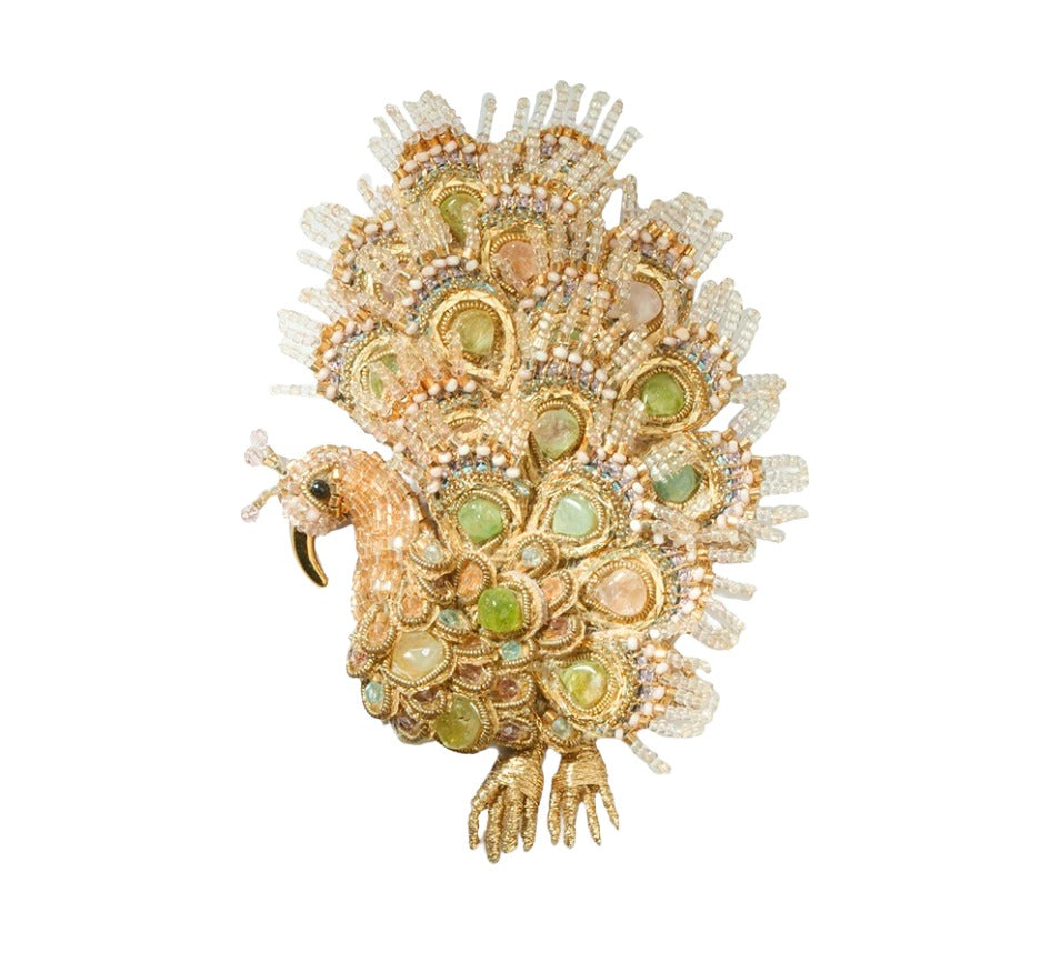 Maharaja Peacock Brooch