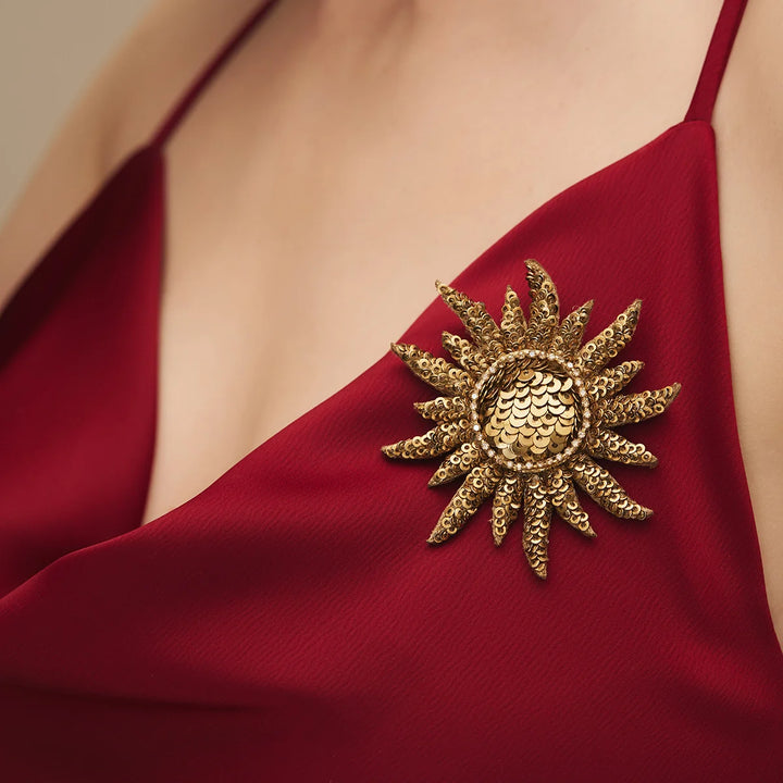 Sooraj Sun Brooch