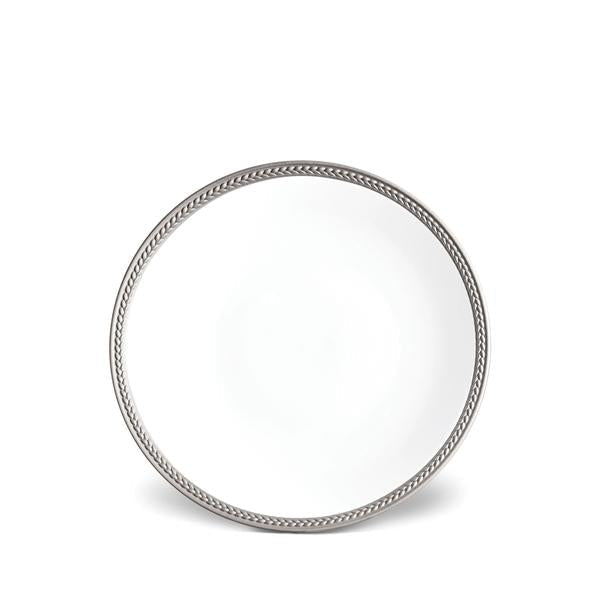 Soie Tressee Dessert Plate in Platinum