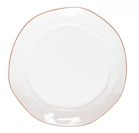 Cantaria Dinner Plate in White