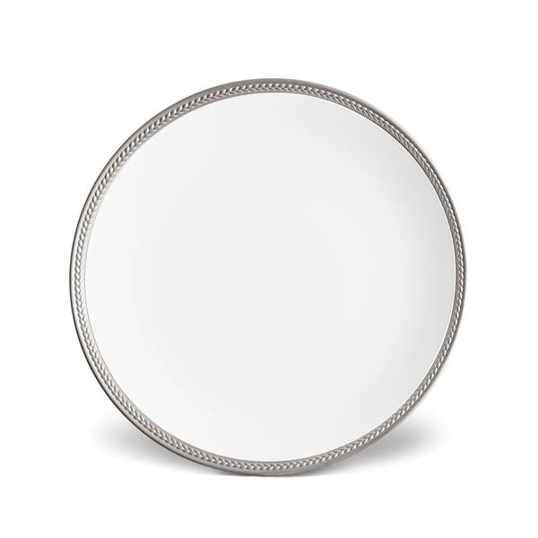 Soie Tressee Dinner Plate in Platinum