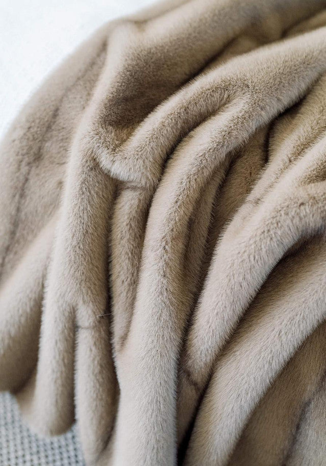 Mink Throw In Vintage