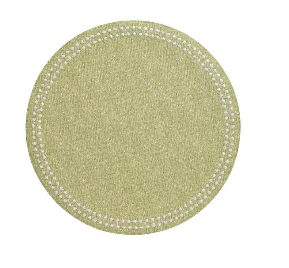 Round Pearl Placemats (Set of 4, Available in 8 Colors)