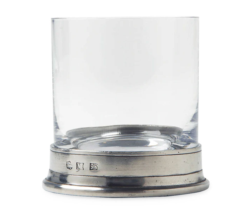 Crystal & Pewter 8 Oz Rocks Glass