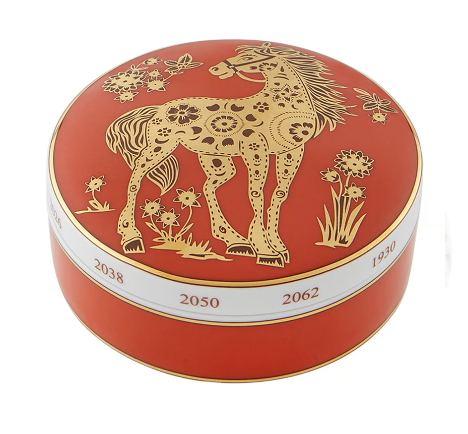 Golden Horse Round Box - Large