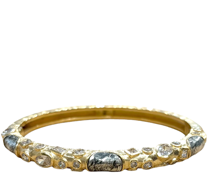 Gold Enzo Bangle