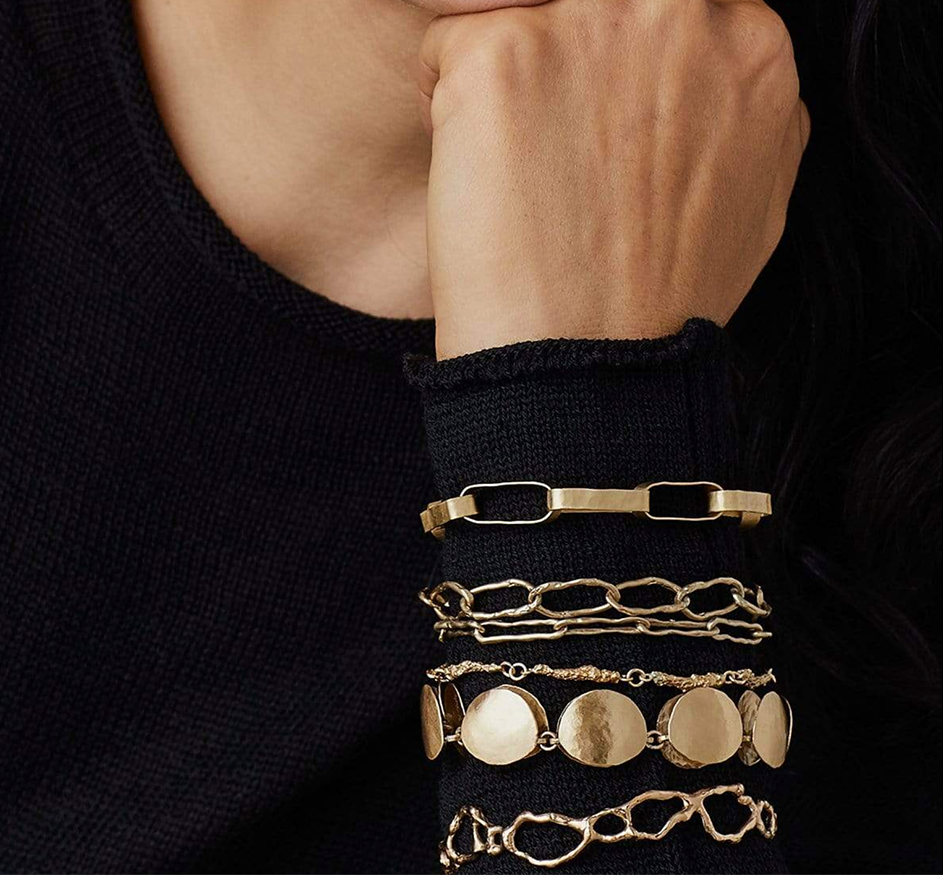 Greco Bronze Link Chain Bracelet