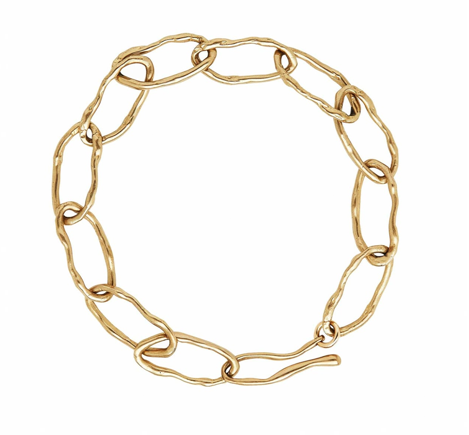 Greco Bronze Link Chain Bracelet