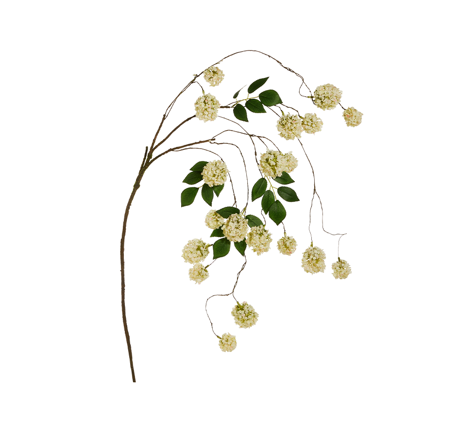 Mini Hydrangea Branch In Green