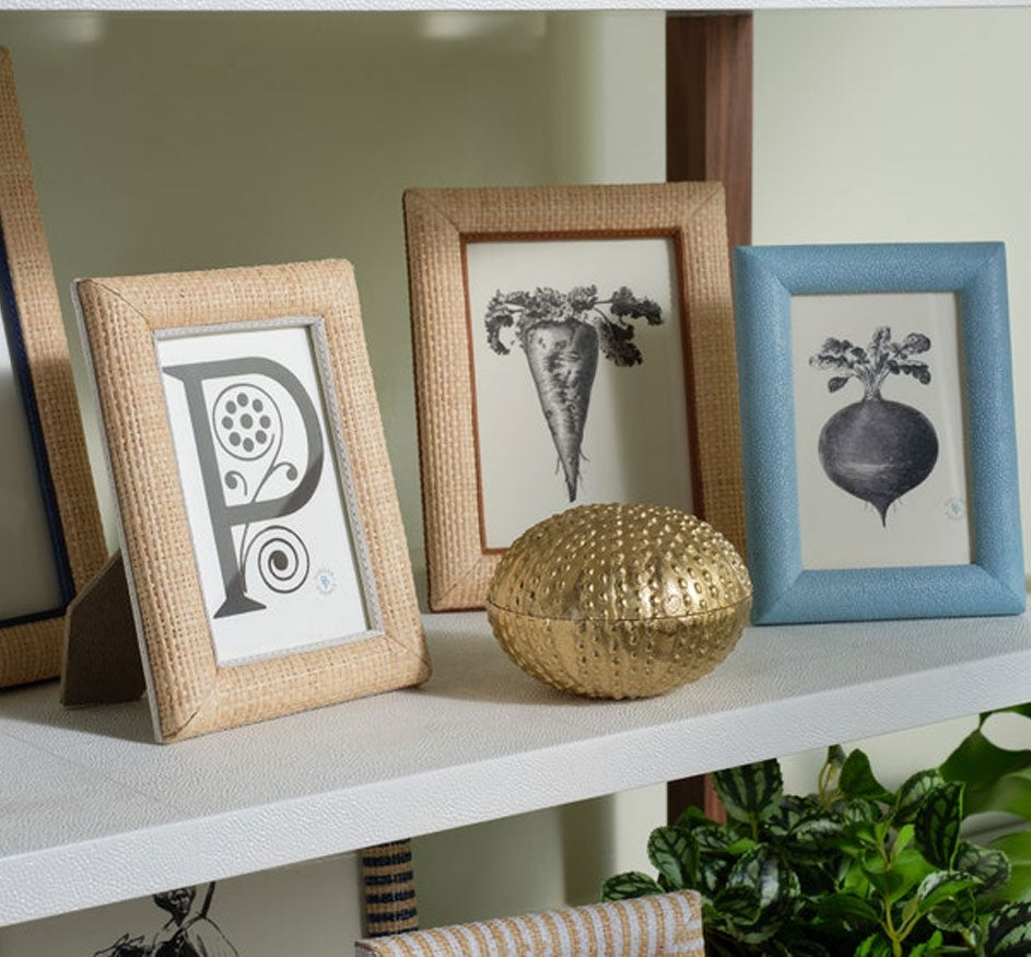 Hanford Frame in Natural & White