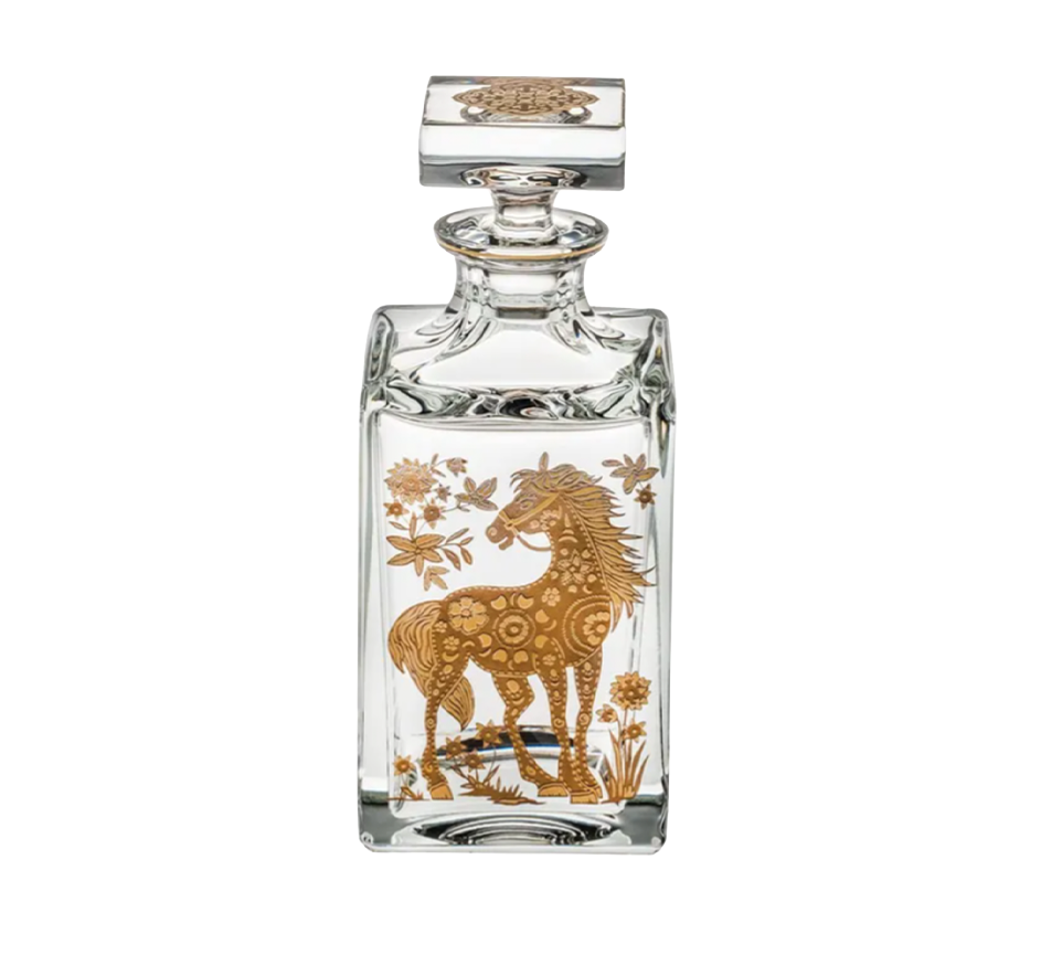 Gold Horse Whiskey Decanter