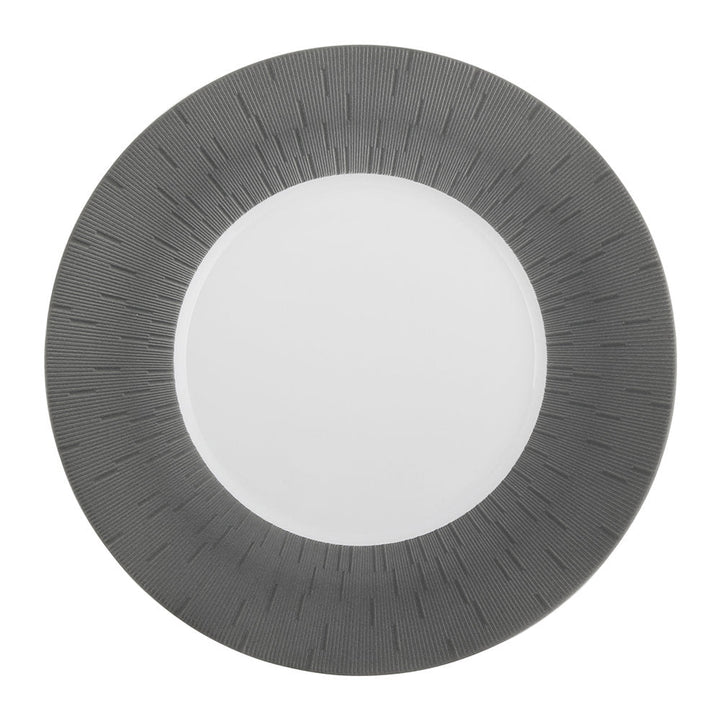 Infini Dinner Plate in Gris/Dark Grey