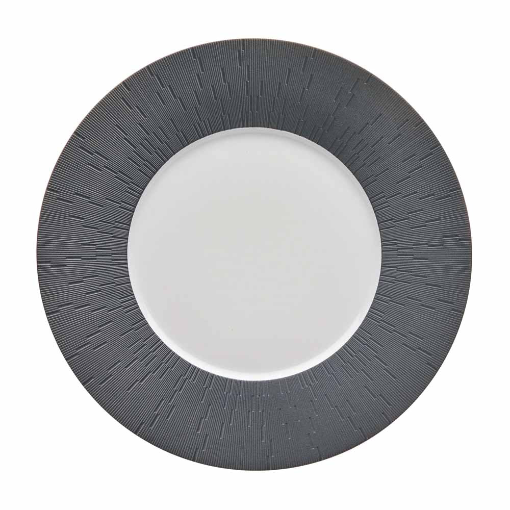 Infini Dinnerware Collection in Gris/Dark Grey