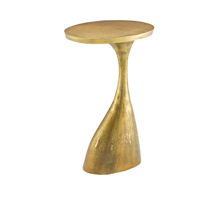 Ishaan Accent Table In Antique Brass