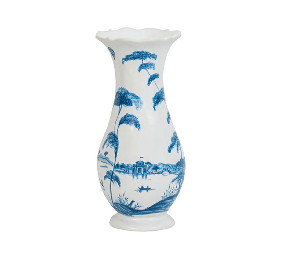 Country Estate 9" Vase - Delft Blue