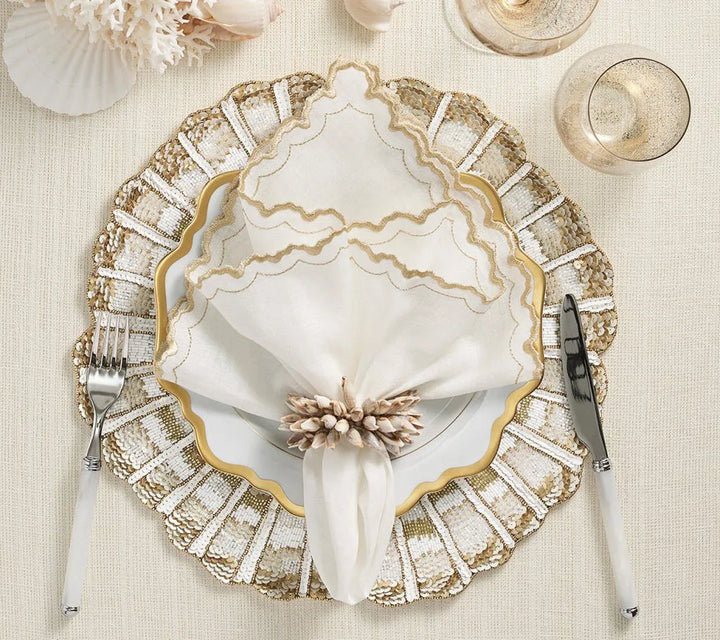 Shell Fringe Napkin Ring