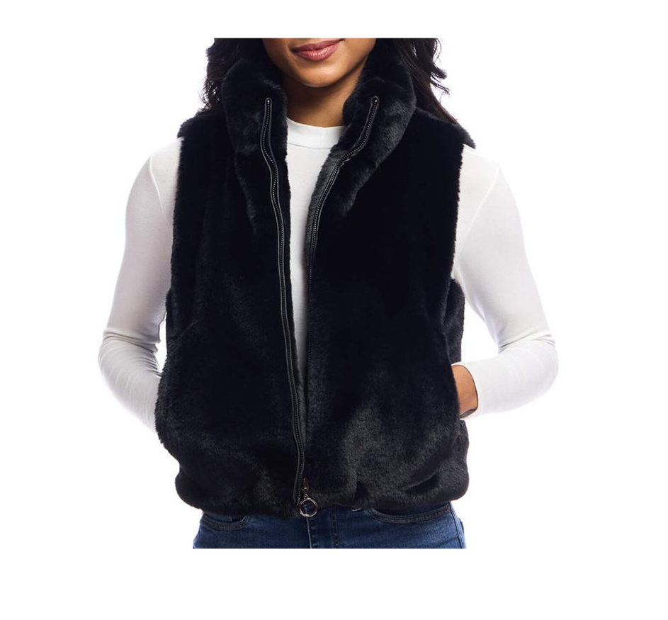 Le Mink Zip Vest (Available In 2 Colors)