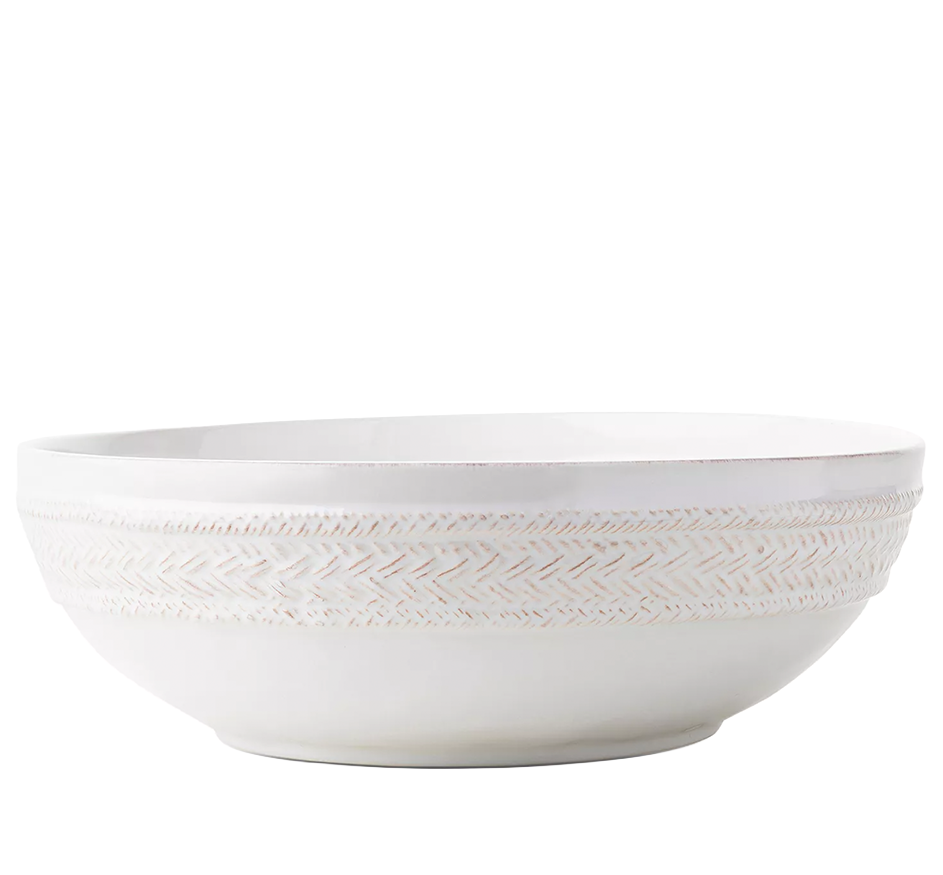 Le Panier 12" Serving Bowl in Whitewash