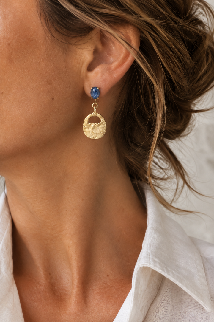 Artifact Kyanite Bronze Earring