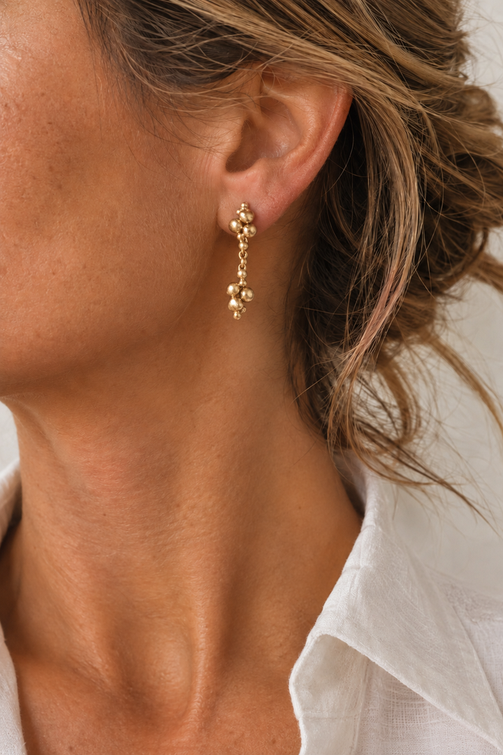 Double Ore Bronze Earring