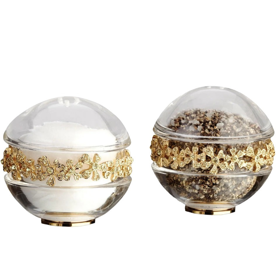 Garland Crystal & Gold Salt & Pepper Set