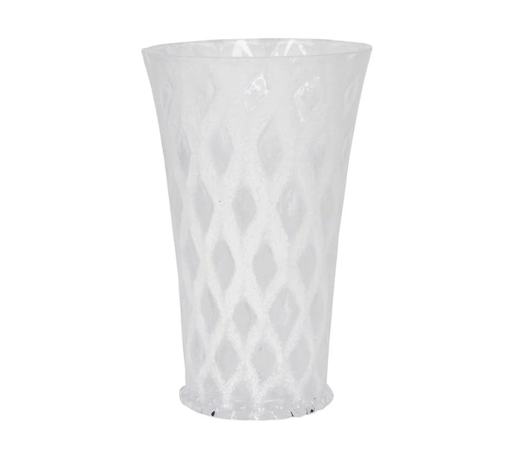 Large Trellis Tumbler in White