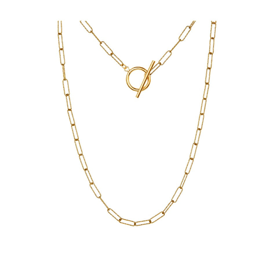 Paperclip Toggle Necklace