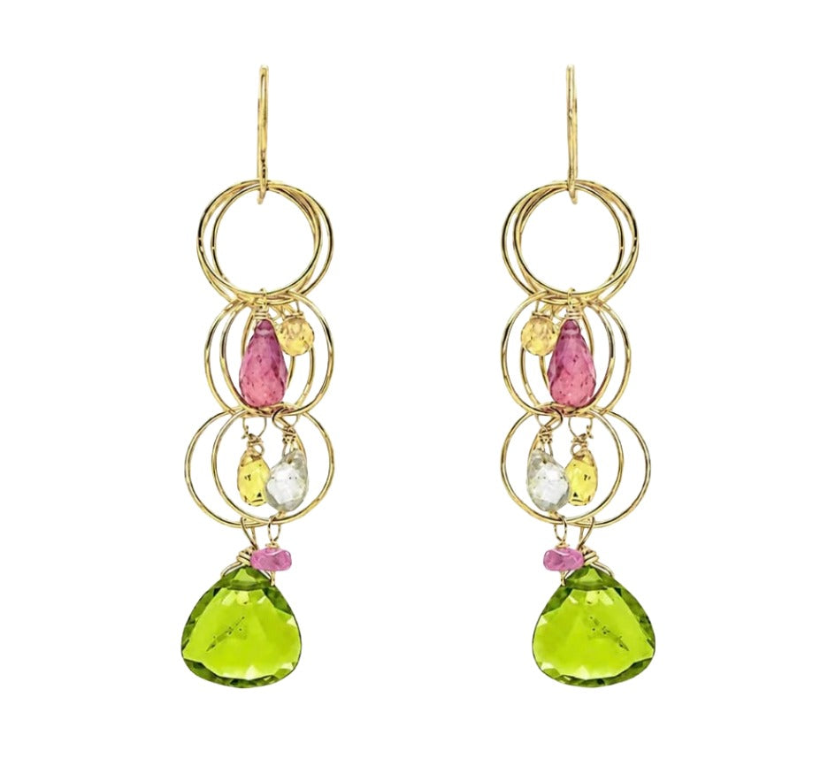 Tranquility Earrings in Peridot