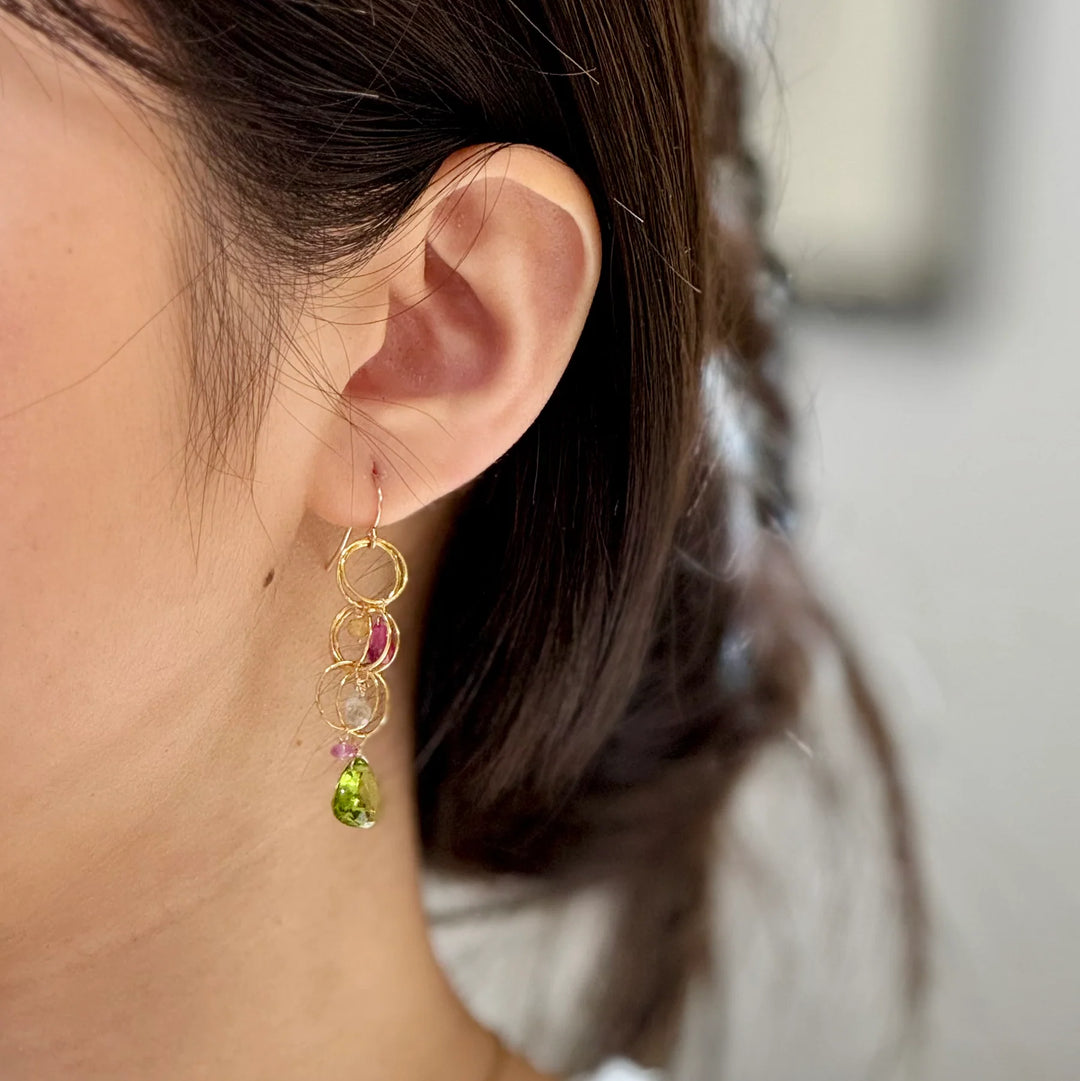 Tranquility Earrings in Peridot