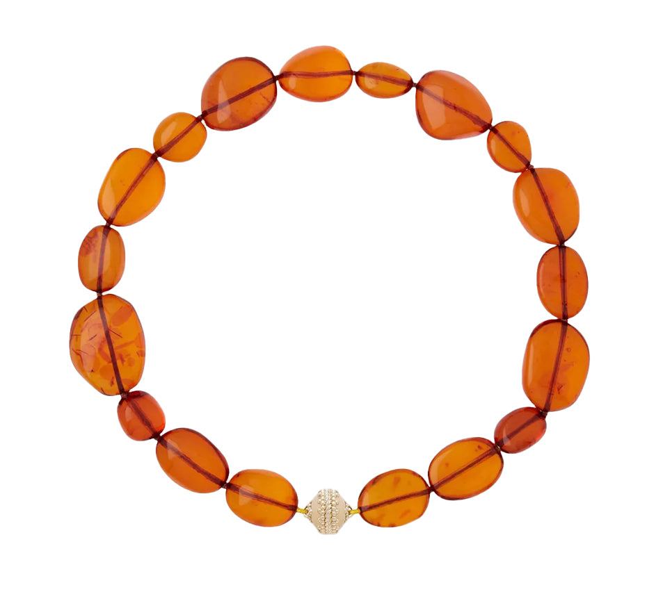 Helen Orange Baltic Amber Necklace