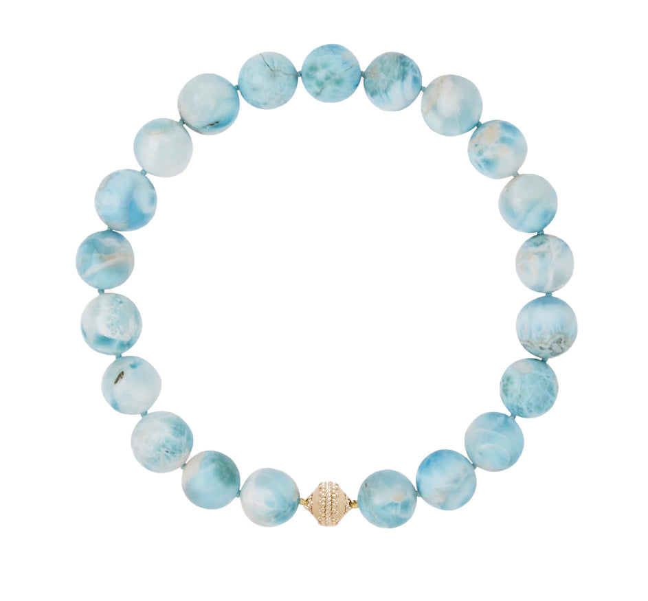 Victoire 18mm Blue Larimar Necklace