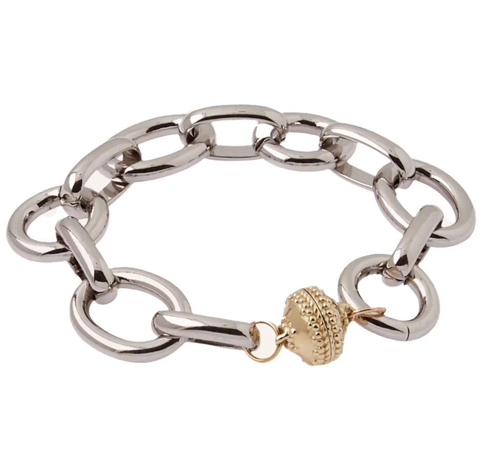 Gold Coast Rhodium Bracelet