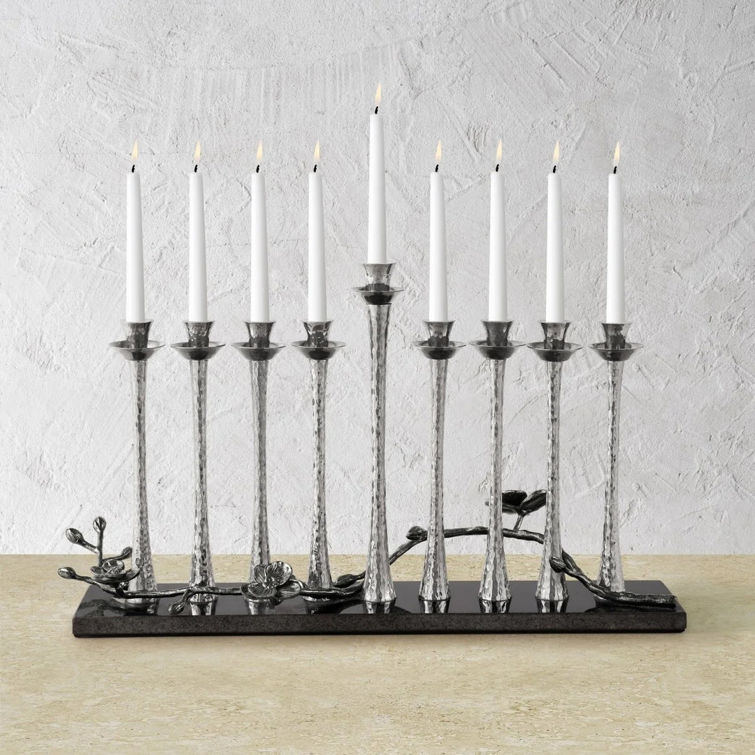 Black Orchid Menorah