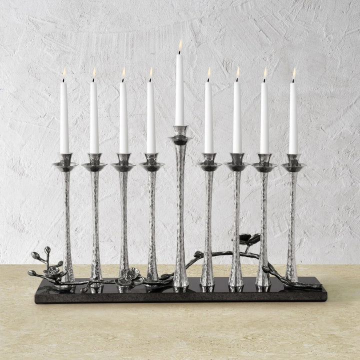 Black Orchid Menorah